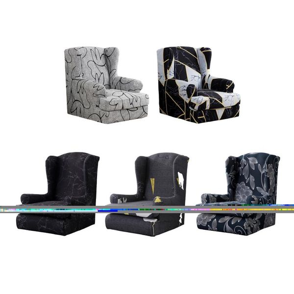 

chair covers 2pcs spandex stretch wing slipcovers furniture protector for bedroom
