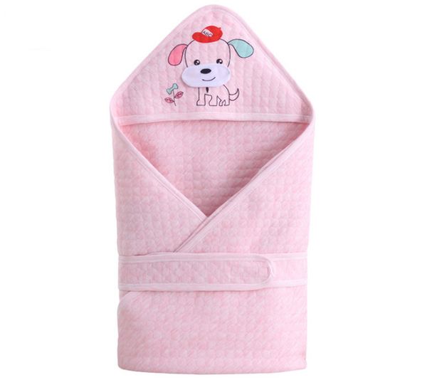 O mais recente cobertor de tamanho de 90x90cm, Quilt Animal Baby Swaddling Wrappers, muitos estilos para escolher, personalização de suporte