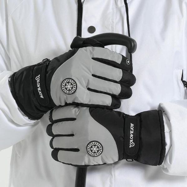 

ski gloves thermal patchwork men screen touch glove fashionable