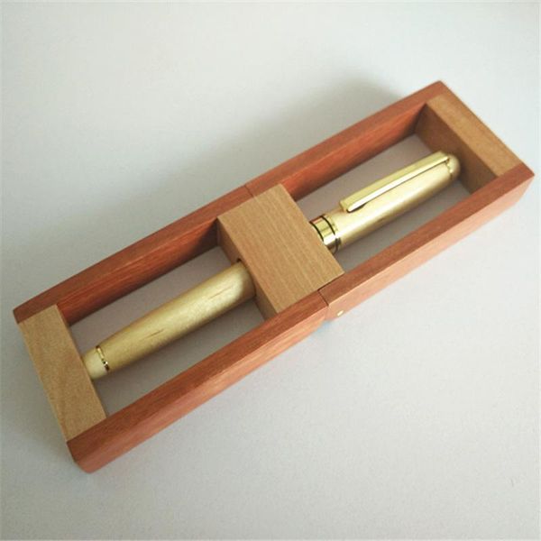 

set handmade dian hong wood fountain pen copper nib for creative geometric shape gifts bussiness and school pens