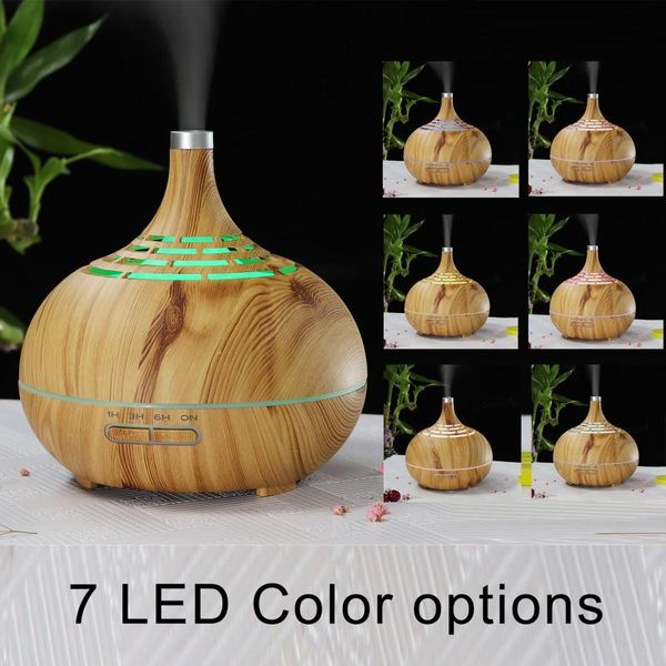 

essential oil diffuser 400ml wood humidifier small air purifier for bedroom room fragrance lamps