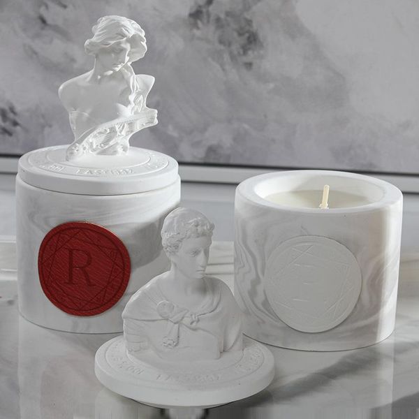 

candles statue candle romantic wedding cup nordic essential oil scented light home decoration