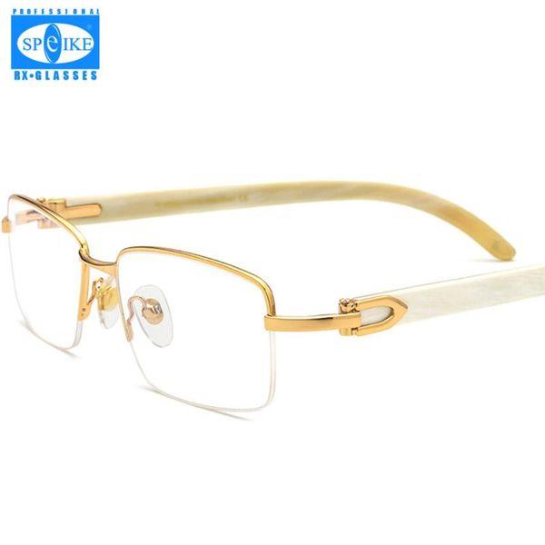 

fashion sunglasses frames br8101027 natural horn glasses professional cutomize prescription myopia hyperopia progressive, Black