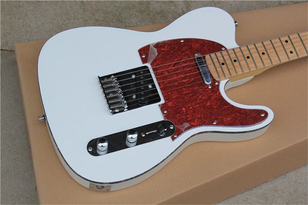 

tele electric guitar maple fingerboard red tortoise shell pickguard double binding chrome hardware