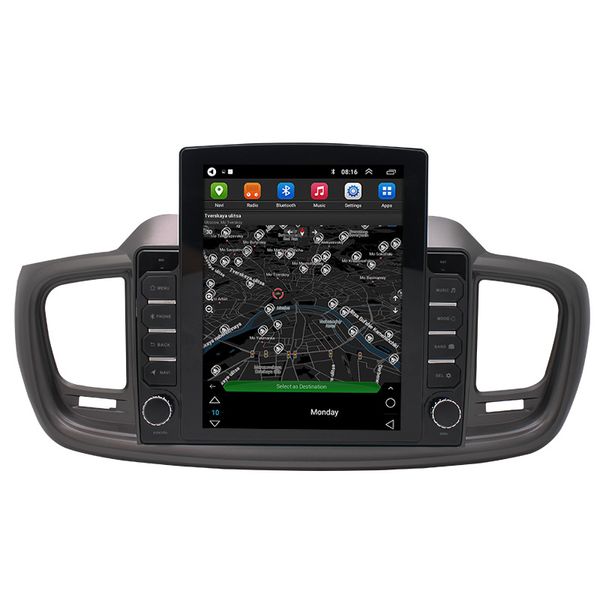 Radio per lettore dvd per auto Android per KIA SORENTO con autoradio Wi-Fi di navigazione GPS con touch screen verticale da 9,7 pollici