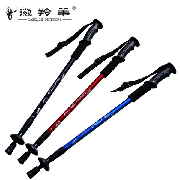 

trekking poles m of the antelope straight shank t handle alpenstock walking cane old crutches ultra light aluminum alloy rod