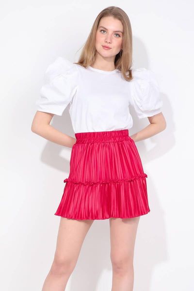 

skirts womens pink pleated mini skirt, Black