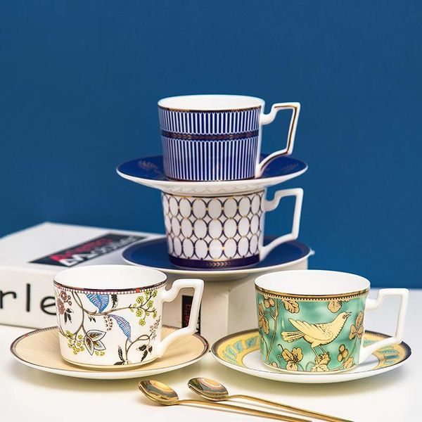 

cups & saucers nordic luxury ceramic creativity coffee mugs modern art home cup saucer set bone china caneca bc50bd