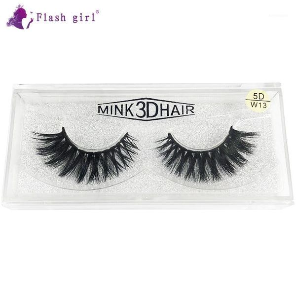 

flash girl good quality w series w13 5d 100% handmade eyelashes real mink lashes1