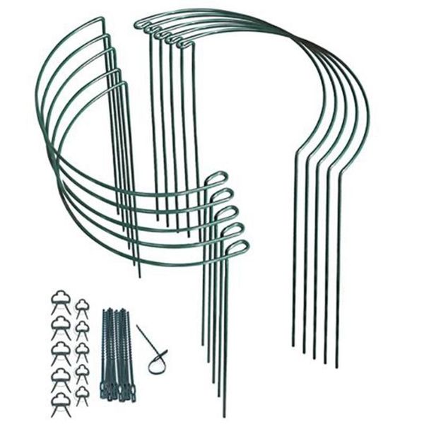 

other garden supplies 10 pack plant supports metal interlinking support ring stakes border stick