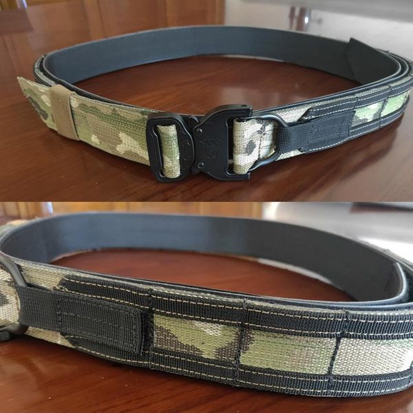 

waist support tactical molle belt military army battle multicam men training combat fighter outdoor hunting adjustable, Black;gray