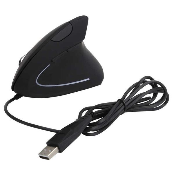

mice vertical optical wired mouse right hand with 3-level adjustable resolution for office game