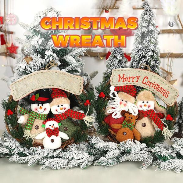 

christmas wreath door wall ornament garland decoration presents suitable for family gathering gift pendant a decorative flowers & wreaths