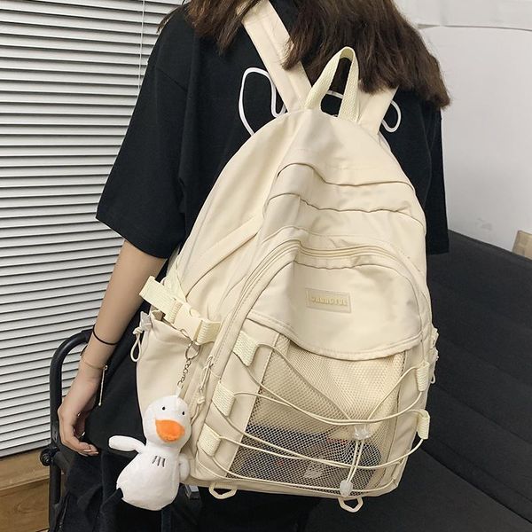 

backpack korean style simple fashion high school college students schoolbag ladies ins original brand large capacity