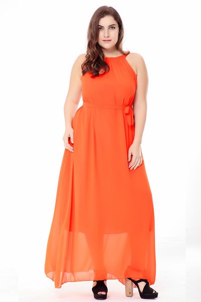 

plus size dresses female dress plus size, sleeveless, elegant, for wedding party, evening, bohemian, beach, holiday, chiffon, 3xl, zwj5, Black