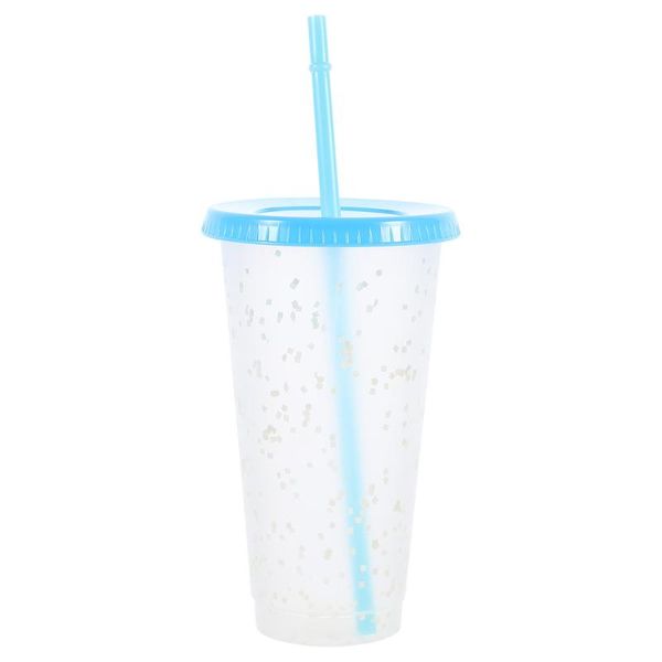 

mugs 1 pc heat discoloration straw cups water drinking sippy