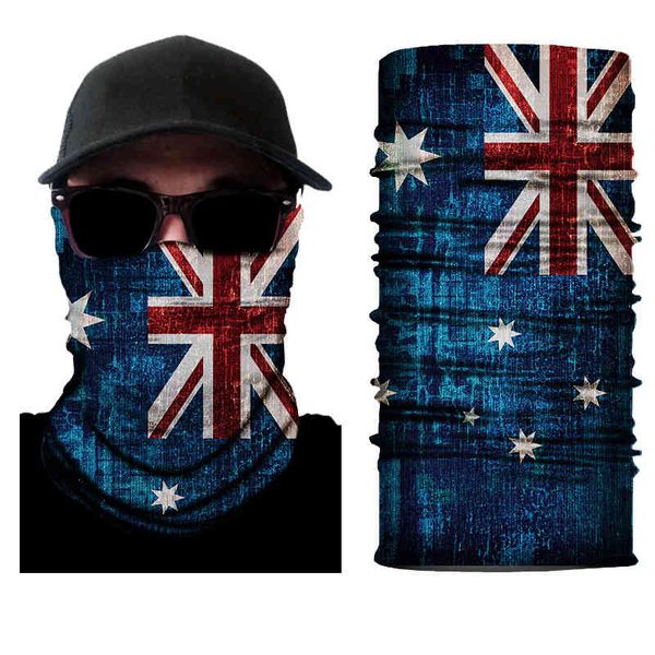 

motorcycle headscarf track us british flag 3d printed magic headcover mask