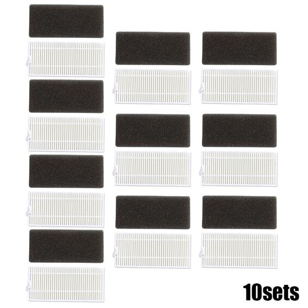 

shower curtains 10pcs robot sweeper filters replacement for moosoo mt501 mt710 mt720 vacuum cleaner accessories spare parts