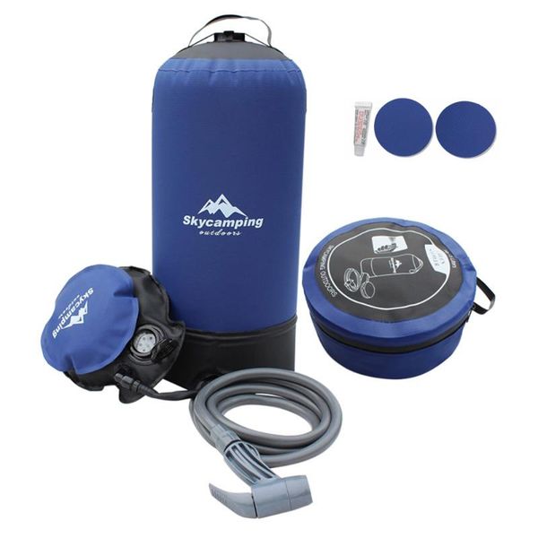 

pressure shower with foot pump lightweight outdoor inflatable water bag for outdoors beach bags