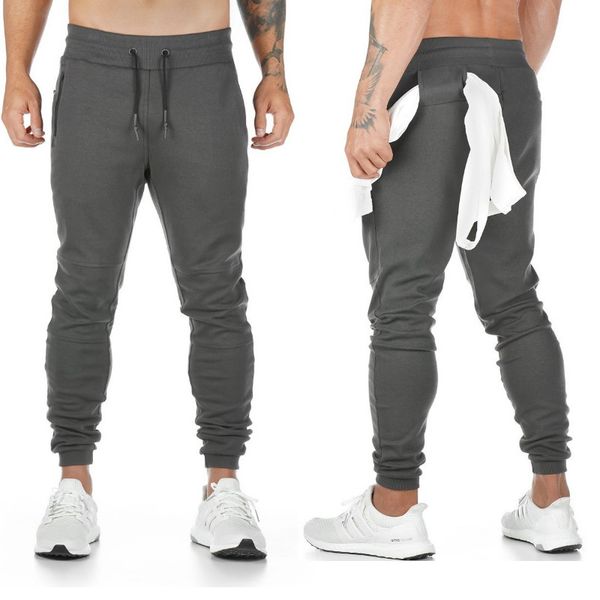 

fashion boutique pants 2021 summer sports men's back towel casual trend leggings, Black