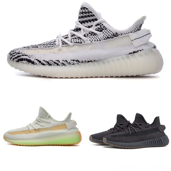 

ynckr with kanyewest shoe israfil box socks trainers chain receipt men women shoes zebra cinder outside tail light reflective 350 asriel, Black
