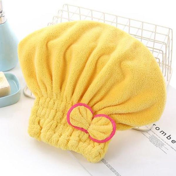 

shower caps 2pcs cap quick dry hair turban drying towel wrap head hat bun microfibre bathroom products