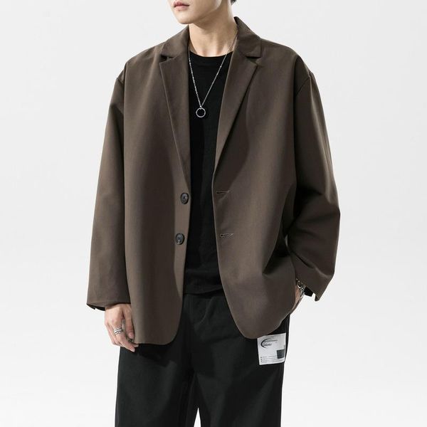 

men's suits & blazers leisure suit jacket, monochrome coat, fashion trend, loose, novel, spring and autumn, White;black