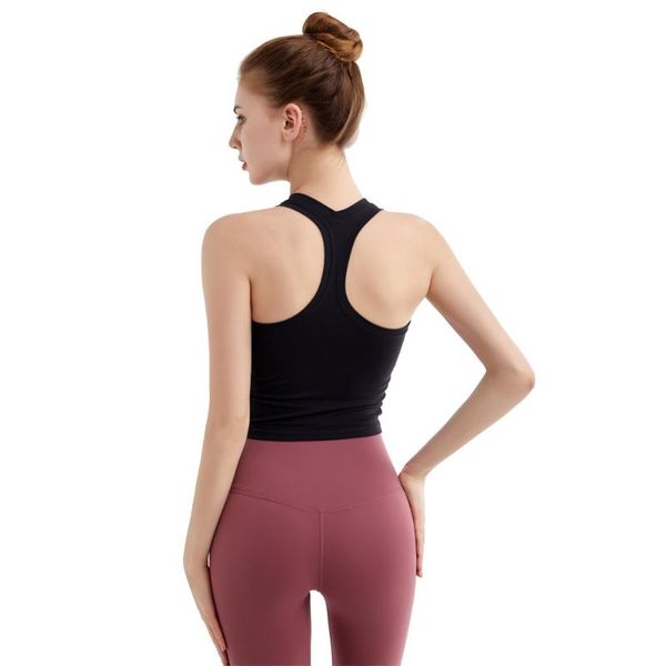 

yoga outfits celebrity style vest harness i-shaped running fitness suit, White;red