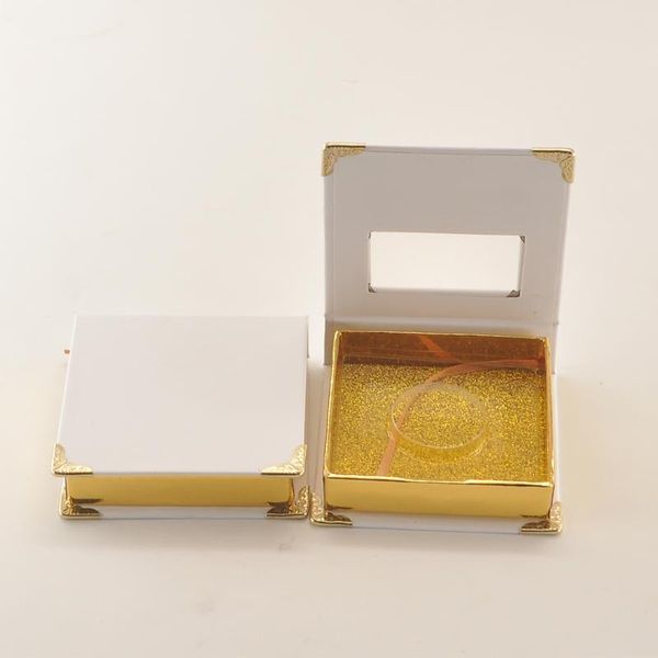 

false eyelashes 10/pack wholesale lash boxes packaging eyelash box package custom square magnetic white gold mink lashes makeup case bulk ve