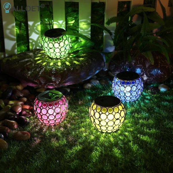 

lawn lamps solar led light outdoor garden lamp decoration projection landscape lighting hollow hanging lantern