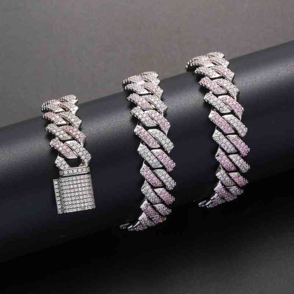 New 14mm Doorn Big Box Gp Catena pesante cubana Materiale in rame Prong Installa 3A + Cz Rock Hop Hip rapper Jewels