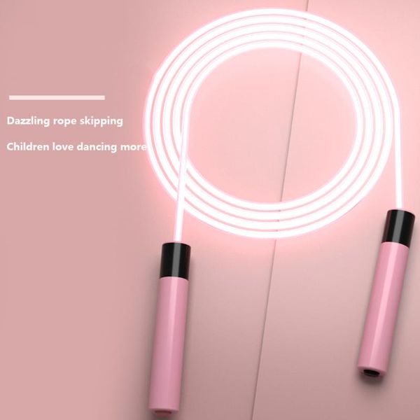 

jump ropes 2.8m luminous skipping rope fitness exercise led glowing jumping universal sports training fat burning equipment