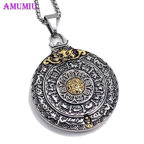 

men women stainless steel round pendant choker necklace hp122 chains, Silver
