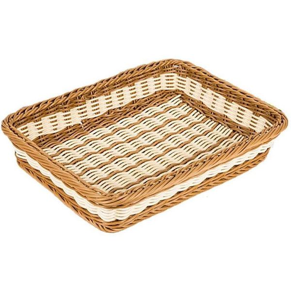 

rattan bread basket woven storage kitchen box toys boxes square fruit plate trays organizer baskets