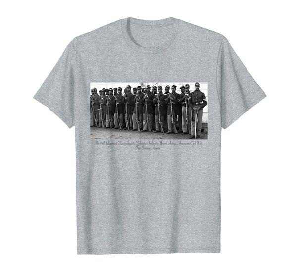 

us civil war legacy all black regiment tee, White;black