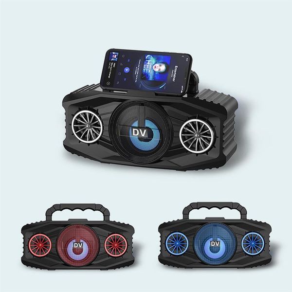 

portable bluetooth wireless speaker with karaoke function support 5.0 tf card u disk aux input speakers