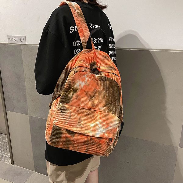 

corduroy backpacks for women 2021 casual ladies high capacity back pack female teens girls school bags travel backpack l003