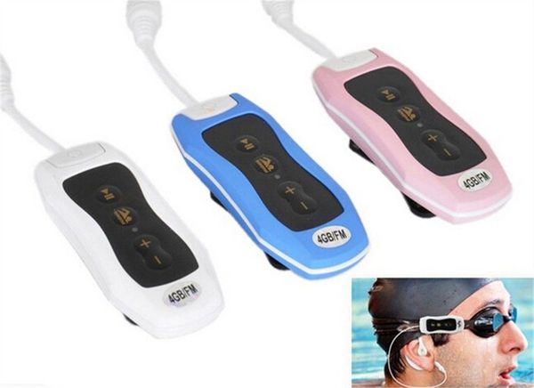 

& mp4 players 8gb waterproof mp3 music player with fm radio headphones clip design for swimming running diving winter sport