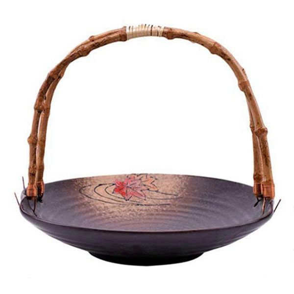 

fruit basket with handle ceramic serving plates modern decorative stand holder for counter (random color) storage baskets