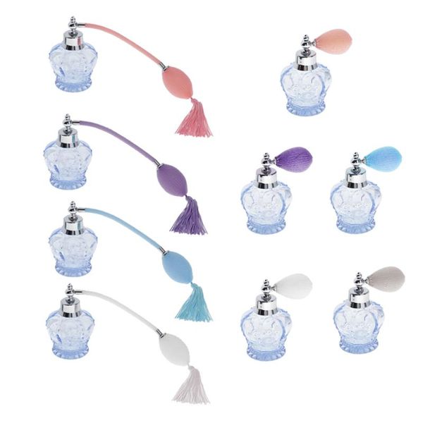 

storage bottles & jars 1pc crystal 100ml perfume bottle bayonet crown refillable spray