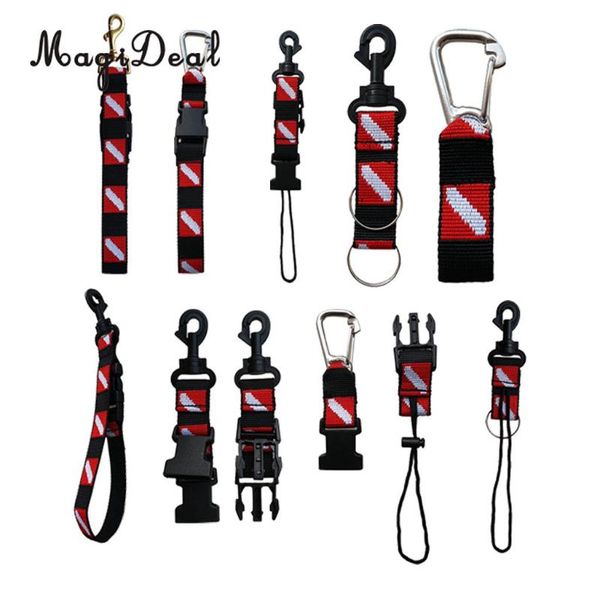 

pool & accessories magideal scuba diving bcd lanyard equipment holder strap clip quick release buckle