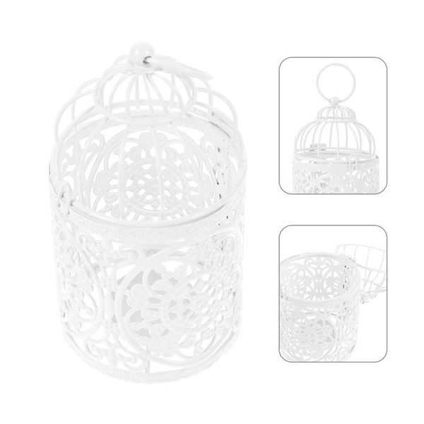 

candle holders 1pc birdcage shape candlestick iron sticks hollow holder