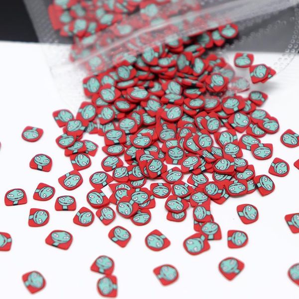 

nail art decorations 10g soft clay halloween series sequins for demon pumpkin bat zombie resin flake manicure tips rk140156, Silver;gold