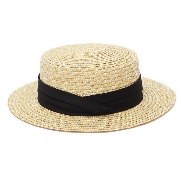 

wide brim hats travel flat straw hat elegant ladies summer round sun simple holiday beach with ribbon drop, Blue;gray