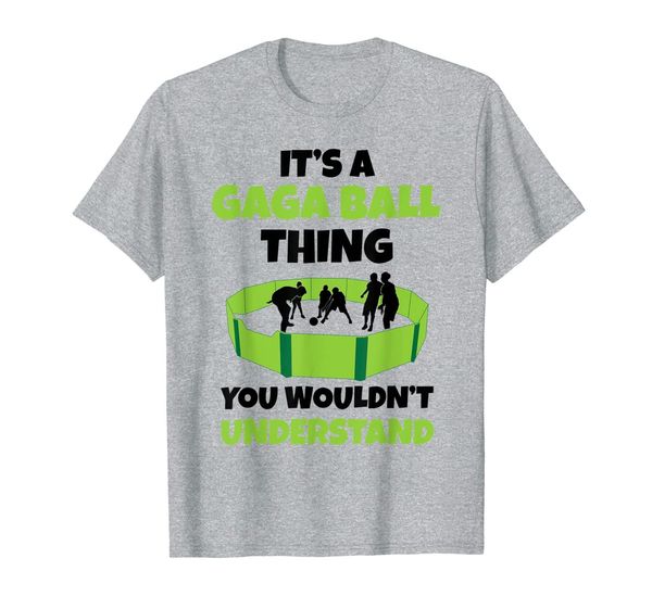 

it's a gaga ball thing you wouldn't understand dodgeball set t-shirt, White;black
