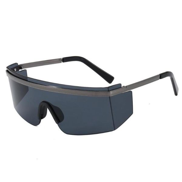 

fashionable sun frames oversize one piece women men vintage square sun glasses man goggle unique sunglasses uv400, Black