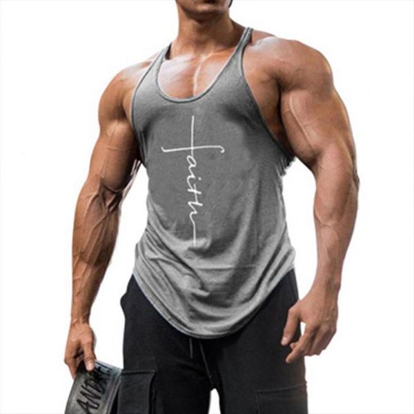 

summer male tanks man shirt round collar flower printed skin friendly sleeveless streetwear exercise, White;black