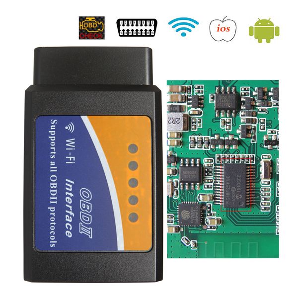 WIFI ELM327 V1.5 OBD2 Araba Teşhis Tarayıcı Çip PIC18F25K80 ELM-327 Wi Fi Mini ELM 327 V 1.5 OBD 2 II IOS Teşhis-Araçlar