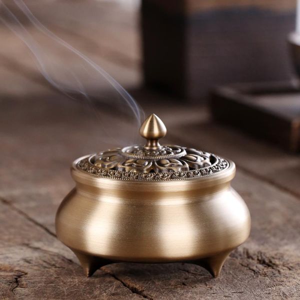 

creativity copper incense burner aromatize indoor decor retro vintage quemador de incienso room bc50xl fragrance lamps