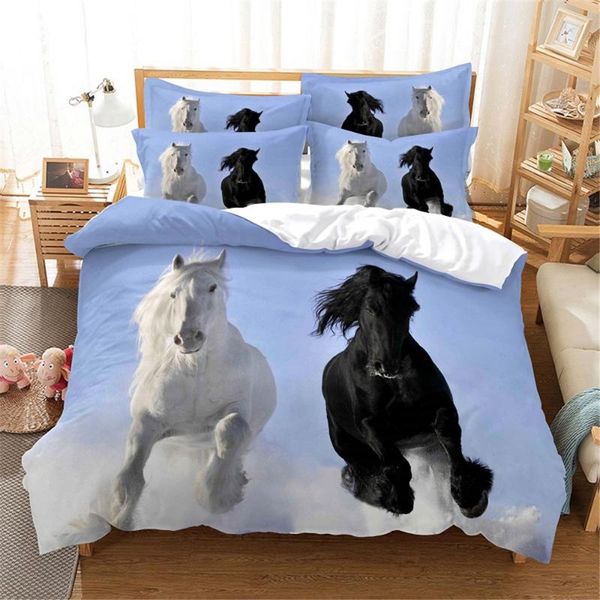 

bedding sets 3d horse set  duvet cover bed cotton bedroom